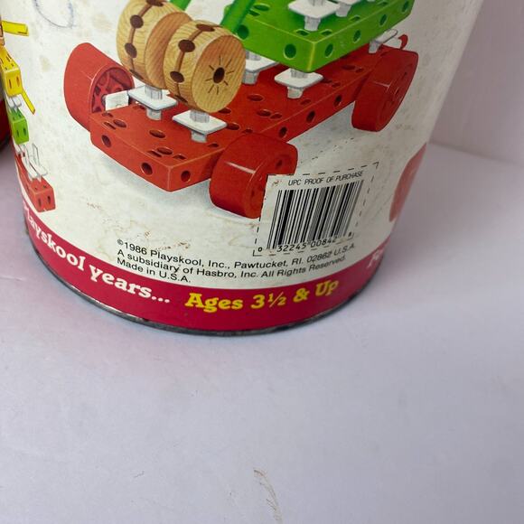 Vtg 1986 Playskool Tinkertoy Super Set & Big Builder Set Random Pieces in Each - Picture 5 of 12
